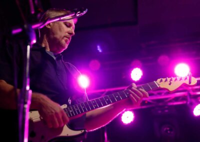 Guitar player in a live show